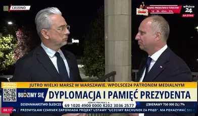 Prezydencki minister Wojciech Kolarski w rozmowie z Marcinem Wikłą  na antenie telewizji wPolsce24, rozmowa odbyła się w Monte Cassino