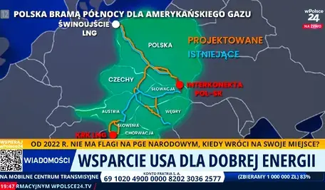 Gaz z portu LNG ma trafiać z Polski do innych krajów Europy Środkowo-Wschodniej