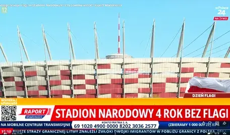 Stadion Narodowy od 4 lat jest pozbawiony pięknej, wielkiej, polskiej flagi. Szkoda...