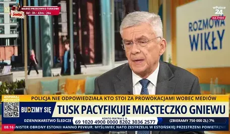 Senator Stanisław Karczewski w rozmowie z Marcinem Wikłą na antenie telewizji wPolsce24