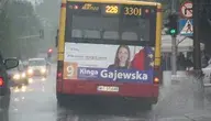 Kinga Gajewska autobusem jeździ tylko przed wyborami i tylko w formie wizerunku na plakacie. Normalnie wraz z mężem okrąża dwa razy w roku ziemię samochodem, co jej zresztą wszyscy fundujemy