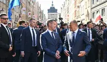 Peter Magyar i Donald Tusk podczas spotkania w Gdańsku