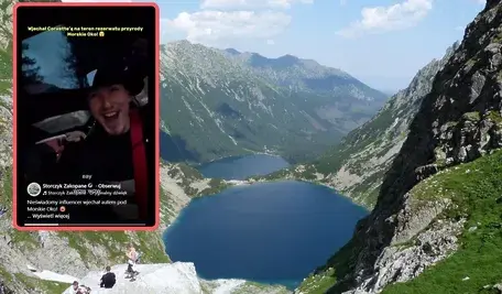 Wjechał autem nad Morskie Oko dla jednego zdjęcia