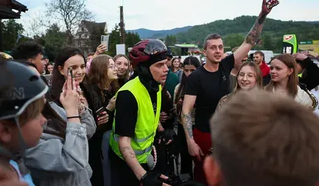 Łatwogang podczas charytatywnego przejazdu