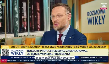 Zbigniew Bogucki podczas wywiadu o Lechu Wałęsie i sporze wokół Sądu Najwyższego