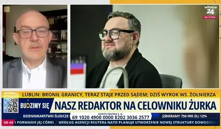 Mariusz Pilis podczas rozmowy o wolności mediów i tajemnicy dziennikarskiej