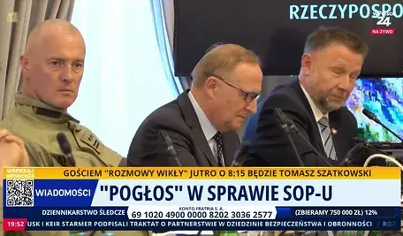Kierwiński oczy ma zamknięte, bo jest z pewnością zmęczony