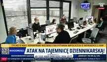 Dziennikarze wPolityce.pl przy pracy na zdjęciu m.in. Wojciech Biedroń i Marzena Nykiel