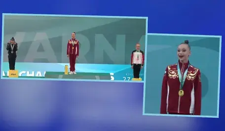 Zawodniczki mistrzostw Europy na podium