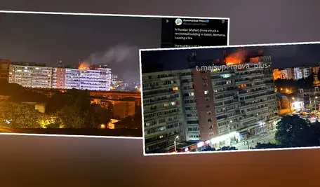 Blok mieszkalny w Rumunii zaatakowany przez rosyjski dron
