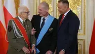 Święto Narodowe Trzeciego Maja. Prezydent Karol Nawrocki, odznaczony Krzyżem Wielkim Orderu Odrodzenia Polski mjr Jakub Nowakowski ps. Tomek i odznaczony Orderem Orła Białego dziennikarz i działacz mniejszości polskiej na Białorusi Andrzej Poczobut