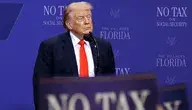 Prezydent USA Donald Trump podczas wystąpienia