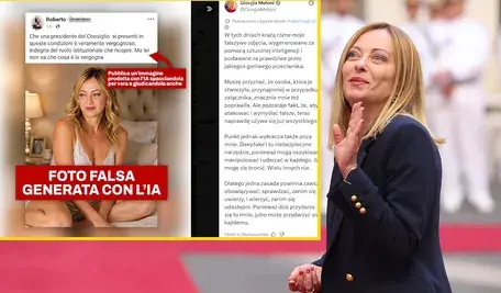 Premier Włoch Giorgia Meloni poinformowała, że krążące po sieci jej zdjęcie w bieliźnie to fałszywka stworzona przez AI