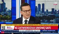 Premier Morawiecki: KE zatwierdziła umowę SAFE. „Ryzyko dla polskiej suwerenności” Premier Mateusz Morawiecki komentuje zatwierdzenie przez Komisję Europejską umowy SAFE, ostrzegając przed zagrożeniem dla polskiej suwerenności i bezpieczeństwa narodowego.