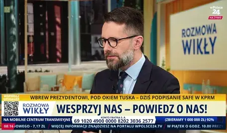 Radosław Fogiel komentuje kontrowersje wokół podpisania umowy SAFE przez rząd Donalda Tuska