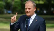 Premier Donald Tusk podczas konferencji prasowej