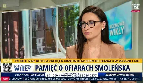 Jedna z najpiekniejszych polskich posłanek, Małgorzata Golińska w rozmowie z Marcinem Wikłą na antenie telewizji wPolsce24