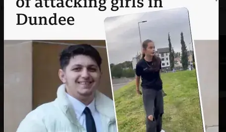Ilia Belov i Nadjedzha Belova przed sądem w Dundee oraz wideo z sierpnia 2025 roku, w którym nastolatka z Dundee trzyma nóż i siekierę, broniąc siebie i koleżanek. Sprawa stała się viralem, a sąd potwierdził prawdziwość relacji dziewczyn