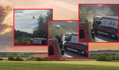 Do sieci trafiło niezwykłe nagranie z lądowania śmigłowca LPR w terenie przygodnym 