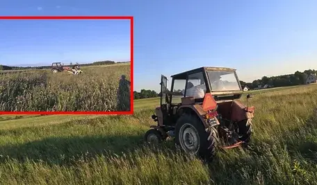 Rolnik pogonił hołotę rozjeżdżająca mu pole