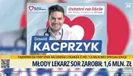Młody lekarz milioner z Koalicji Obywatelskiej