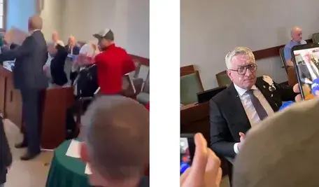 Jacek Jaśkowiak zaatakowany ciastem 