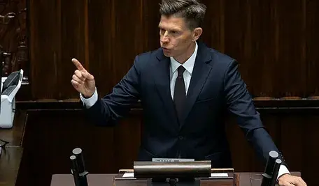 Ryszard Petru na mównicy sejmowej