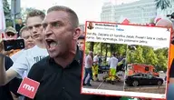 Robert Bąkiewicz podczas manifestacji