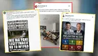 Na zdjęciu wpisy z portalu X.com dotyczące salonu VIP dla polityków KO