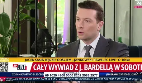 Rozmowa z Jordanem Bardellą w sobotę na antenie wPolsce24