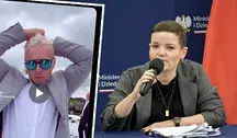 Skolim i minister Cienkowska