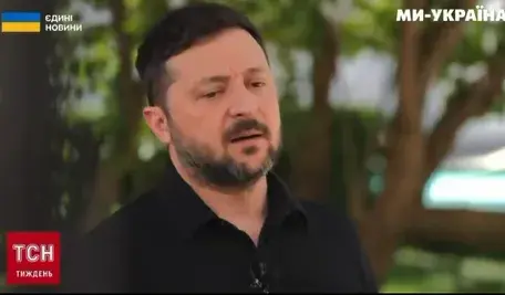 Wołodymyr Zełenski podczas wywiadu dla ukraińskiej stacji TSN, w którym skomentował napięcia w relacjach Polski i Ukrainy.