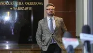 Rzecznik prasowy Prokuratury Okręgowej w Warszawie prokurator Piotr Skiba podczas briefingu w siedzibie prokuratury w Warszawie