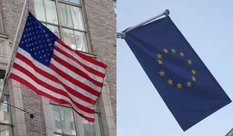 Flagi USA i UE
