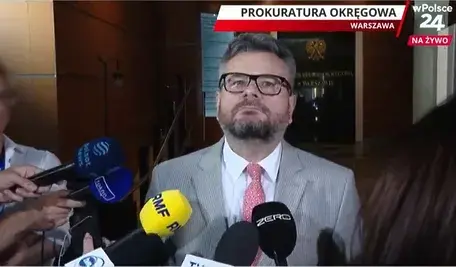 Prokurator Piotr Skiba po przesłuchaniu dr. Emila Jędrzejewskiego