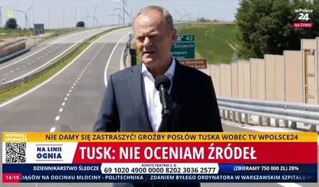 Premier Tusk chciał chwalić się drogą, którą zaczął budować PIS musiał tłumaczyć dziennikarzom