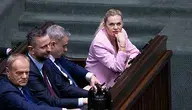 Barbara Nowacka podczas posiedzenia rządu w towarzystwie innych ministrów