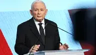 Prezes PiS Jarosław Kaczyński na konferencji prasowej 