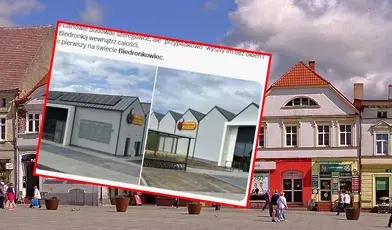 Mieszkańcy Darłowa protestują, bo w rzekomym domie jednorodzinnym znalazła się Biedronka