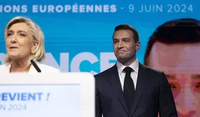 Marine Le Pen i Jordan Bardella /