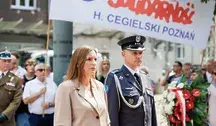 Minister Magdalena Sobkowiak-Czarnecka w czasie obchodów Poznańskiego Czerwca 1956