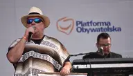 Krzysztof Skiba na wiecu Platformy, trudno się dziwić, że wspiera obecną władzę jak może 