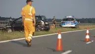 Wypadek Samochodowy na autostradzie