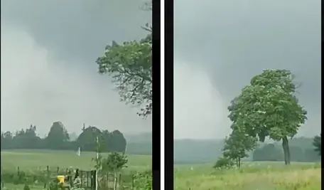 Tornado przeszło przez polską wieś, jest nagranie 