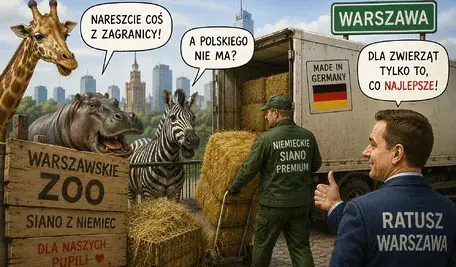 Część zwierząt w zoo pewnie wolałaby polskie siano..