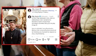 Filip Chajzer przyjął sakrament bierzmowania 