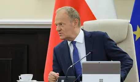 Donald Tusk podczas posiedzenia rządu