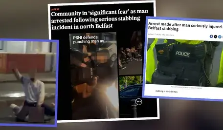 Przerażające sceny na ulicach Belfastu Północnego