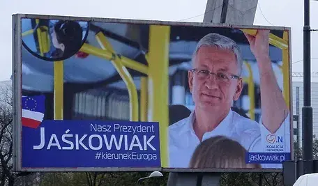 Baner wyborczy Jacka Jaśkowiaka