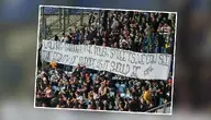 Widok na trybunę z kibicami FC Cluj